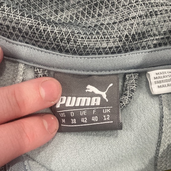 Grey zip up puma sweater - Picture 2 of 3